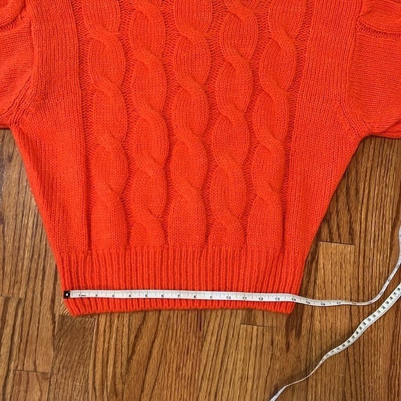 Women’s Orange Jumper Sweater Oversized size S long sleeve - Picture 9 of 9